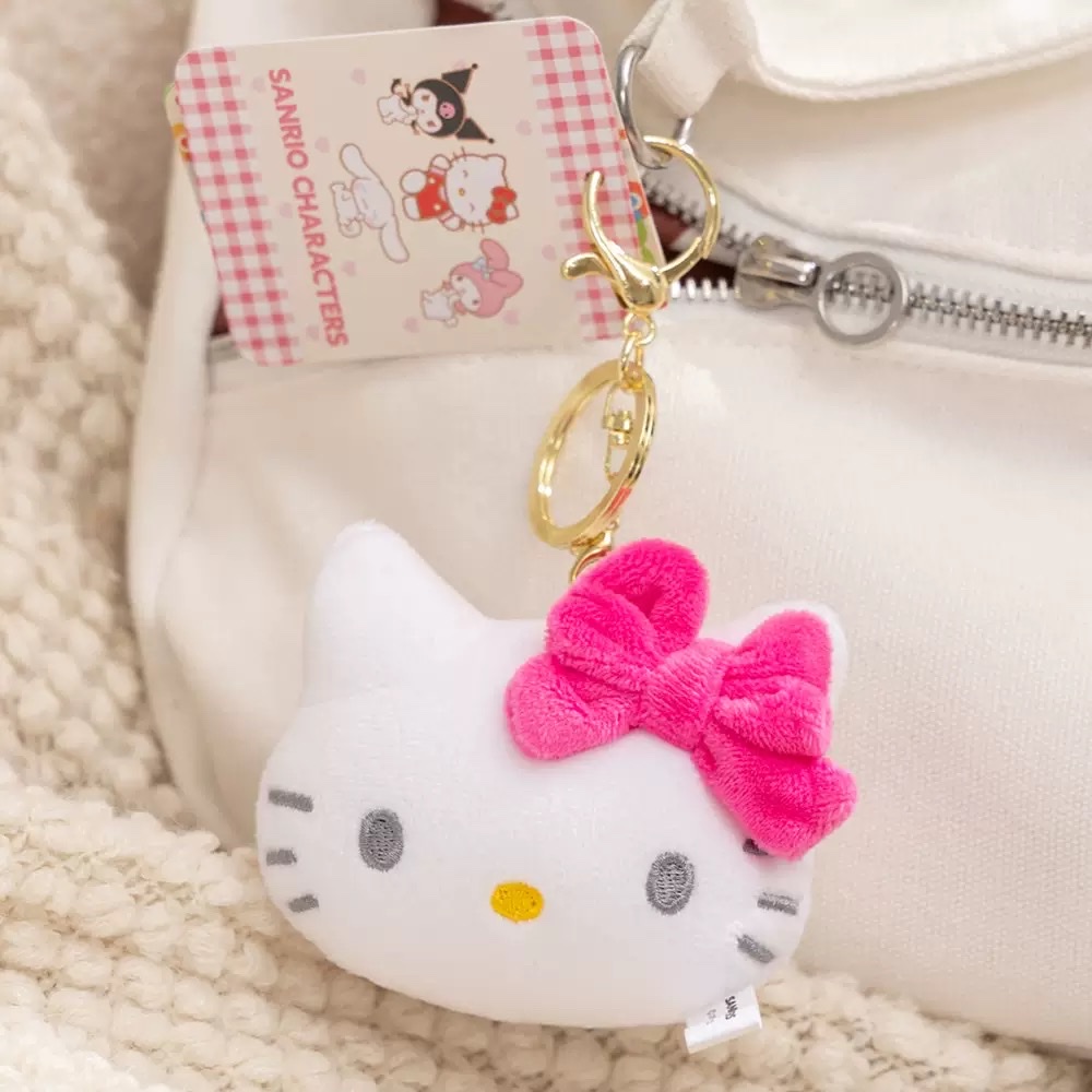 蝴蝶结Kitty猫毛绒小挂件可爱挂饰家居装饰车用挂件