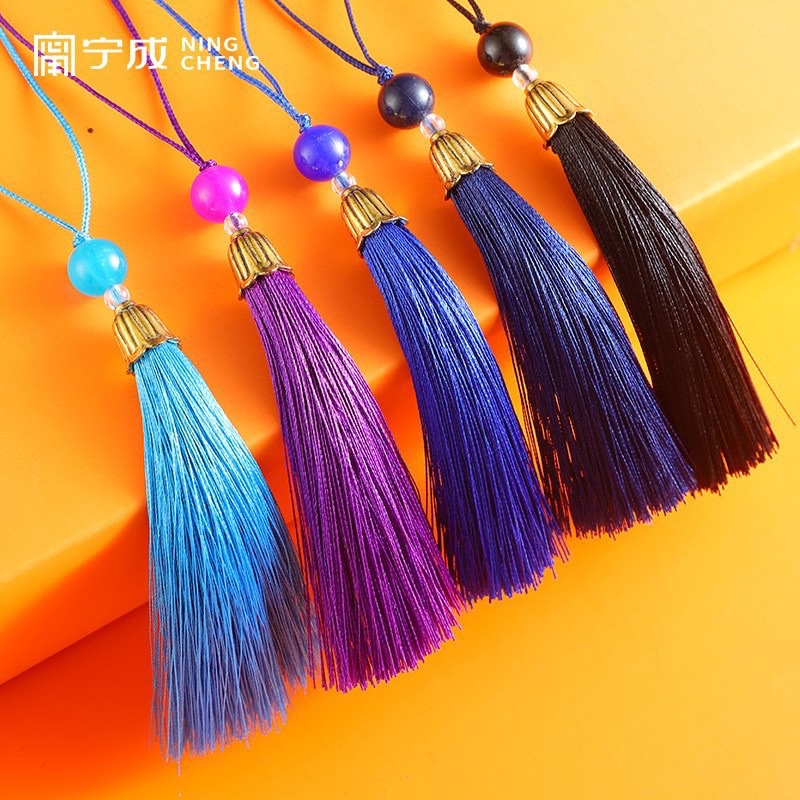 New products: Chinese knot tassel small pendant bookmark sachet, Hanfu tassel fan pendant Gift box, mobile phone pendant, sachet details Picture