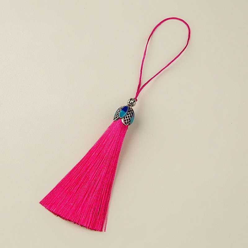 Cloisonne tassels, small tassels, bottle mouth pendant, accessory, sachet pendant, retro style tassels, Chinese style tassels Specification image