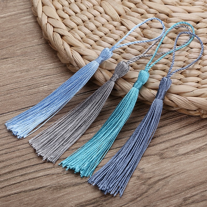 Tassel, small tassel, ancient-style pendant, bookmark, hair accessory, wedding candy box, tassel pendant, retro fan pendant, accessory pendant detail image 6