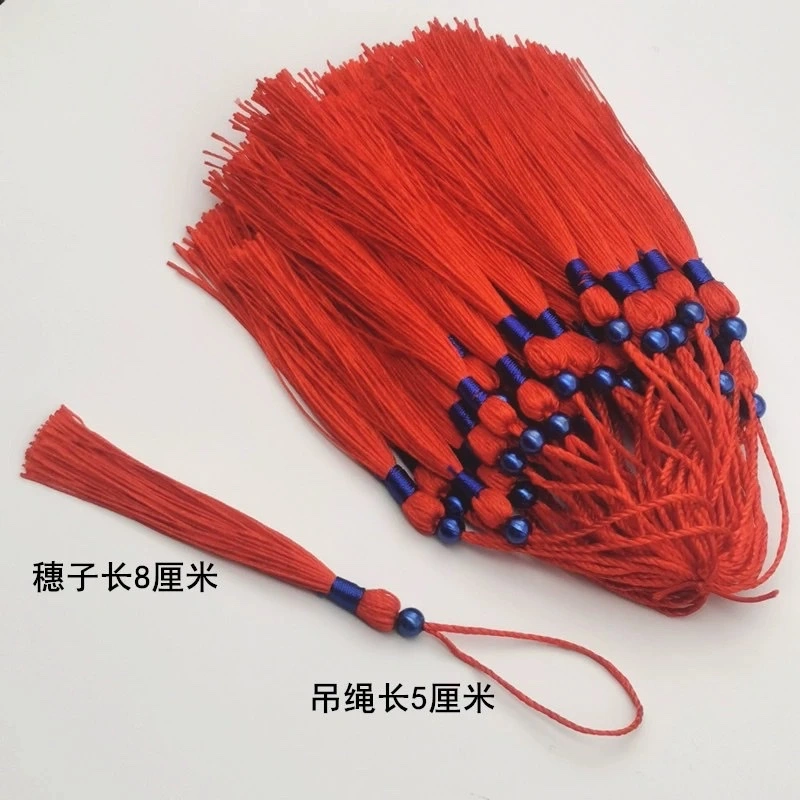 Factory wholesale tassel tassels, red envelopes, lucky bags, pendants, fans, greeting card packaging, red envelopes, small tassel craftsmanship detail image 4