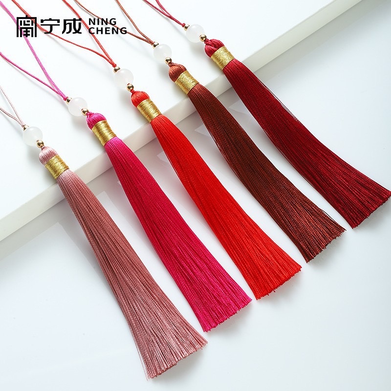 12CM金色绑线流苏礼盒月饼盒车挂汉服旗袍笛穗扇坠车挂饰挂件 