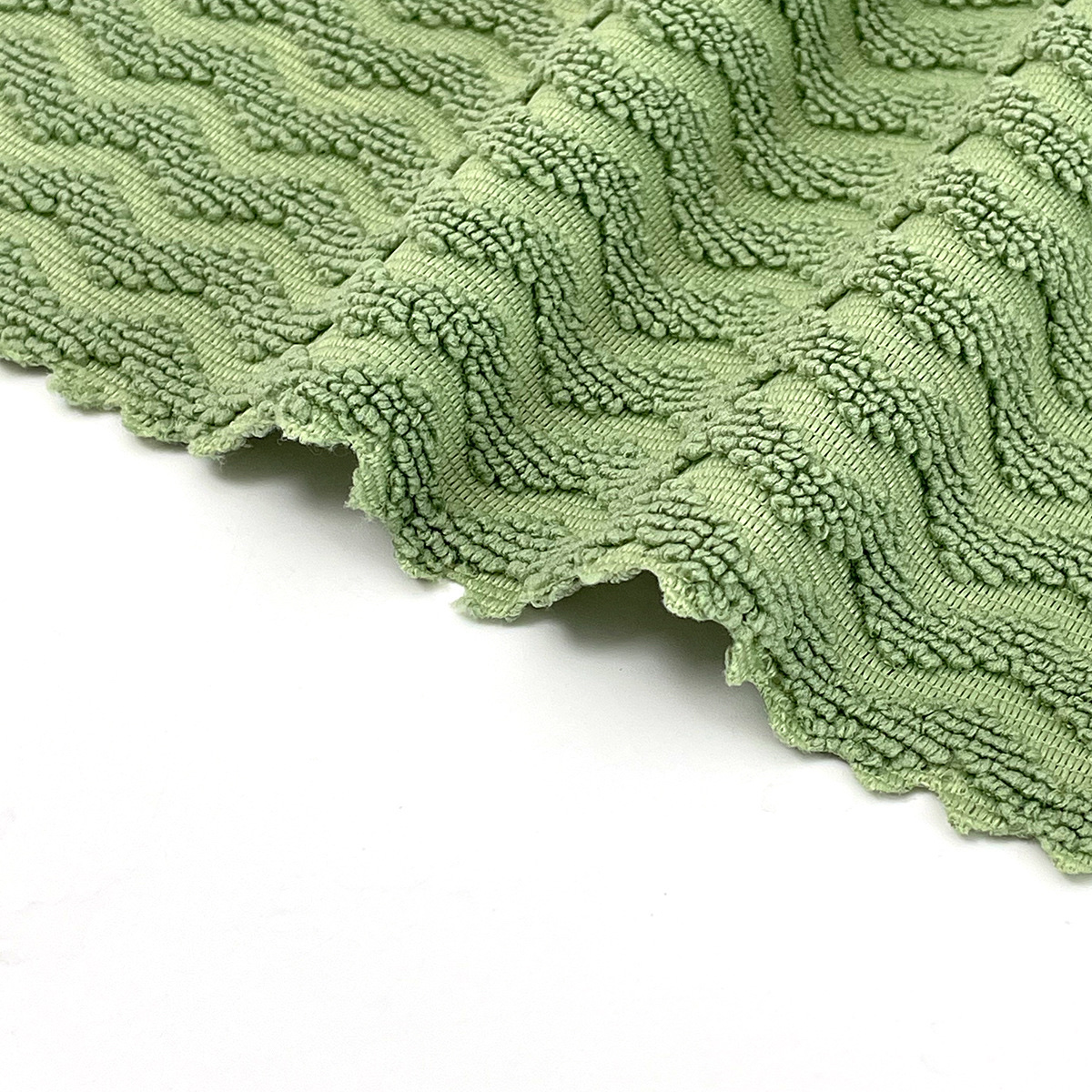 W-patterned double-sided cleaning cloth, thickened, water-absorbent and non-shedding, kitchen dishcloth, household glass cleaning wonder, glass cleaning cloth, lazy person's cleaning cloth detail image 4