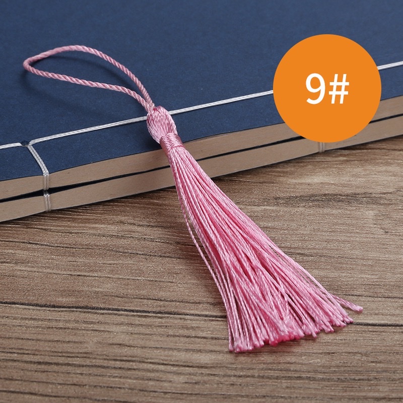 90-thread tassel small pendant, ancient-style hanging ornament, bookmark, hair accessory, wedding candy box, tassel, retro fan pendant, pendant details Picture