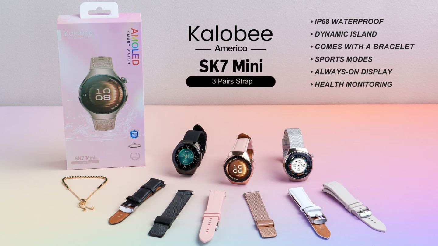 SK7 mini 高品质 女款智能手表 接打电话 测心率 血氧 睡眠监测 运动监测 防水智能手表