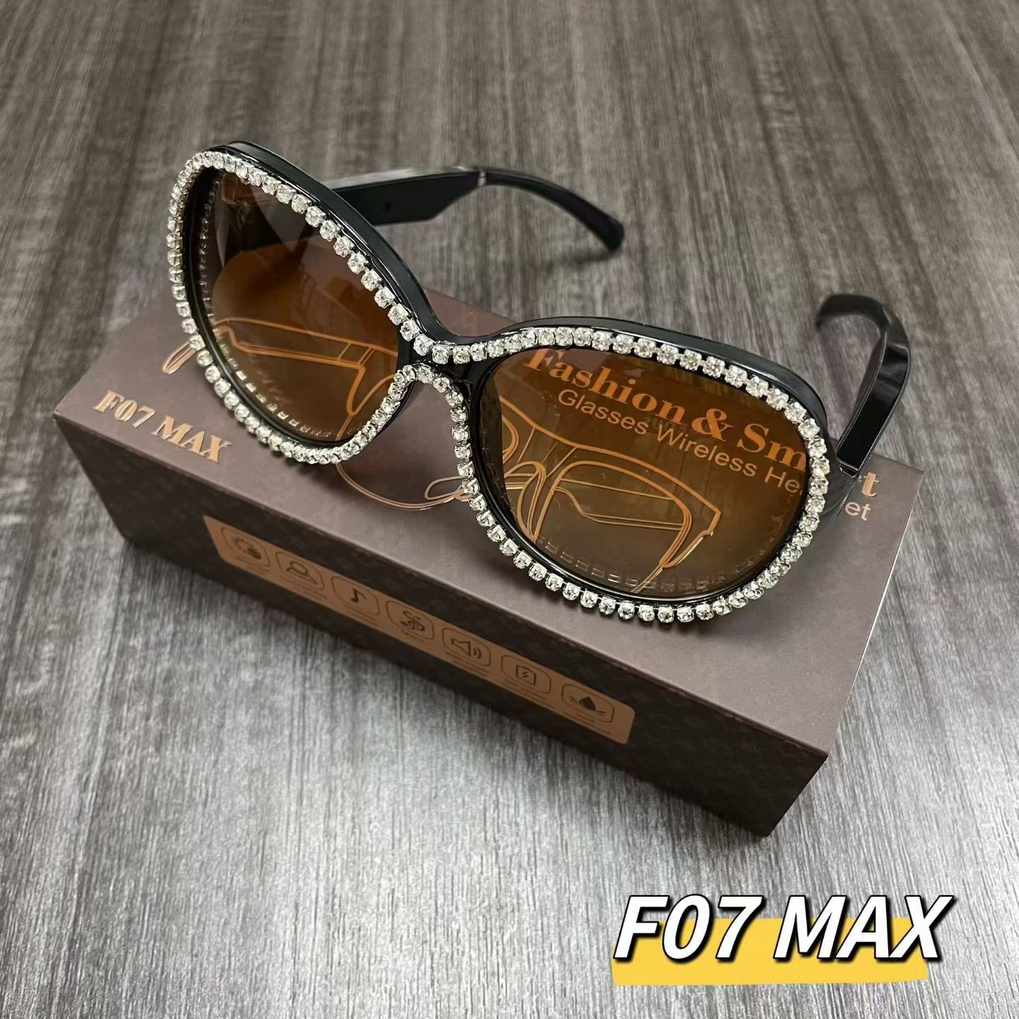 Light luxury women's fashion glasses: Ai translation + calls + music listening