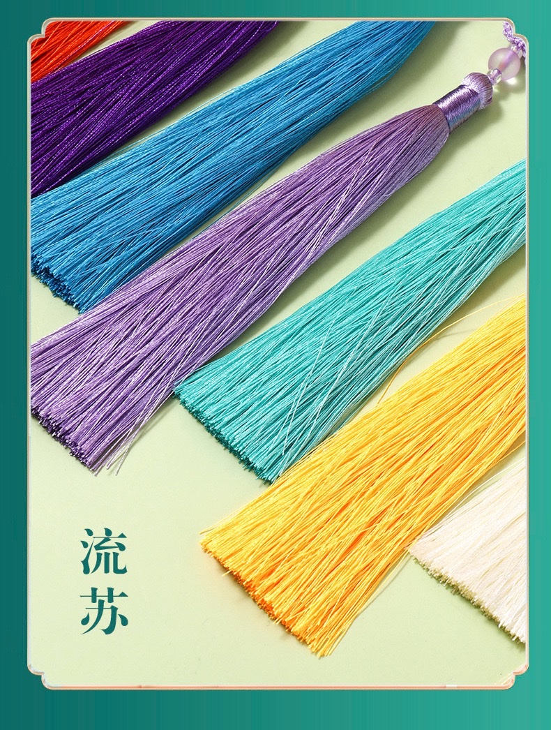 Chinese knot tassels, small pendants, ancient-style retro pendants, new Chinese-style cheongsam and Hanfu lapel fan pendants detail image 10