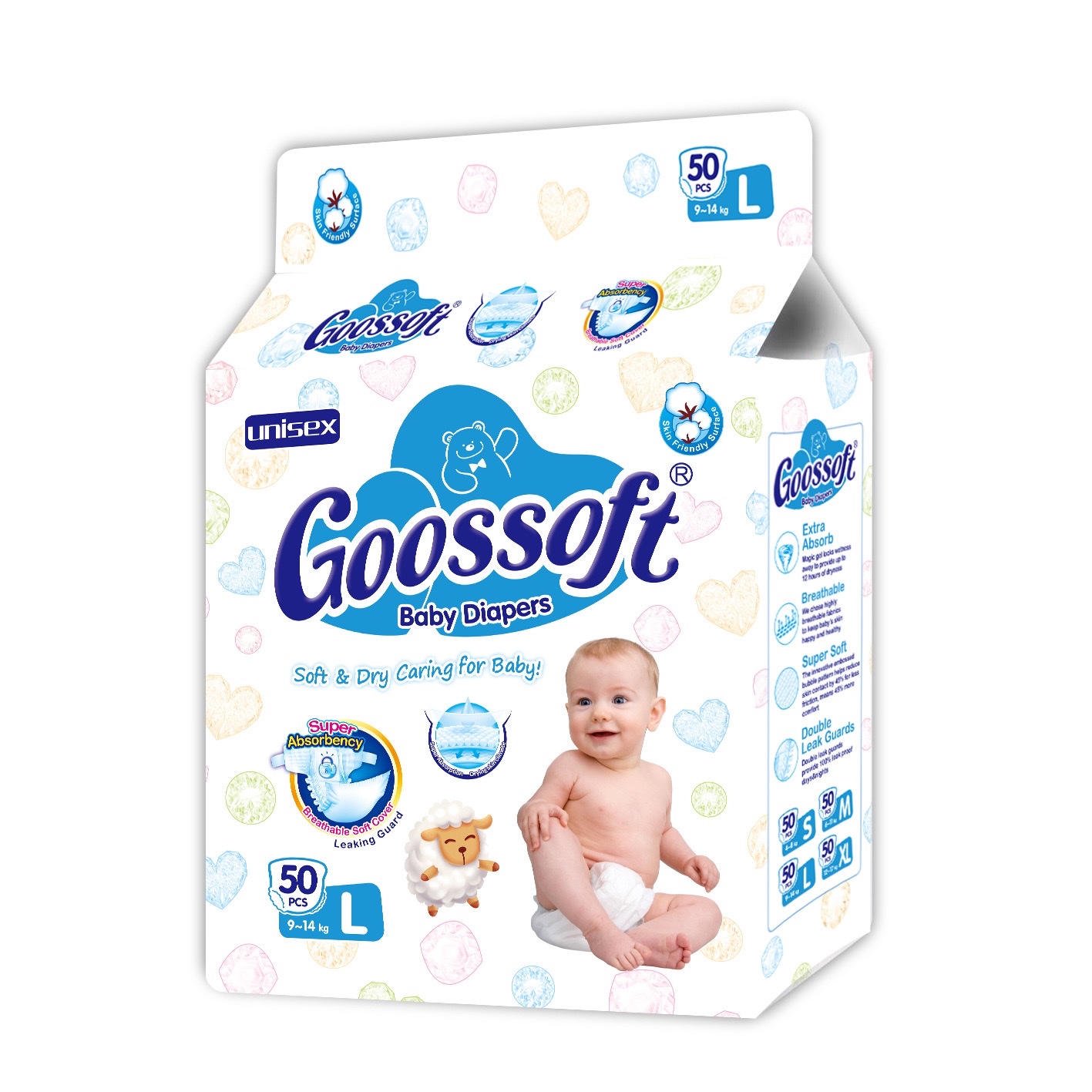 婴儿纸尿裤 baby DiapersGoossoft baby Diapers