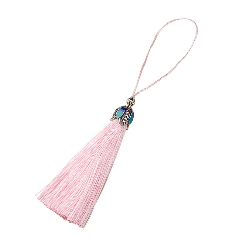Cloisonne tassels, small tassels, bottle mouth pendant, accessory, sachet pendant, retro style tassels, Chinese style tassels Item Picture