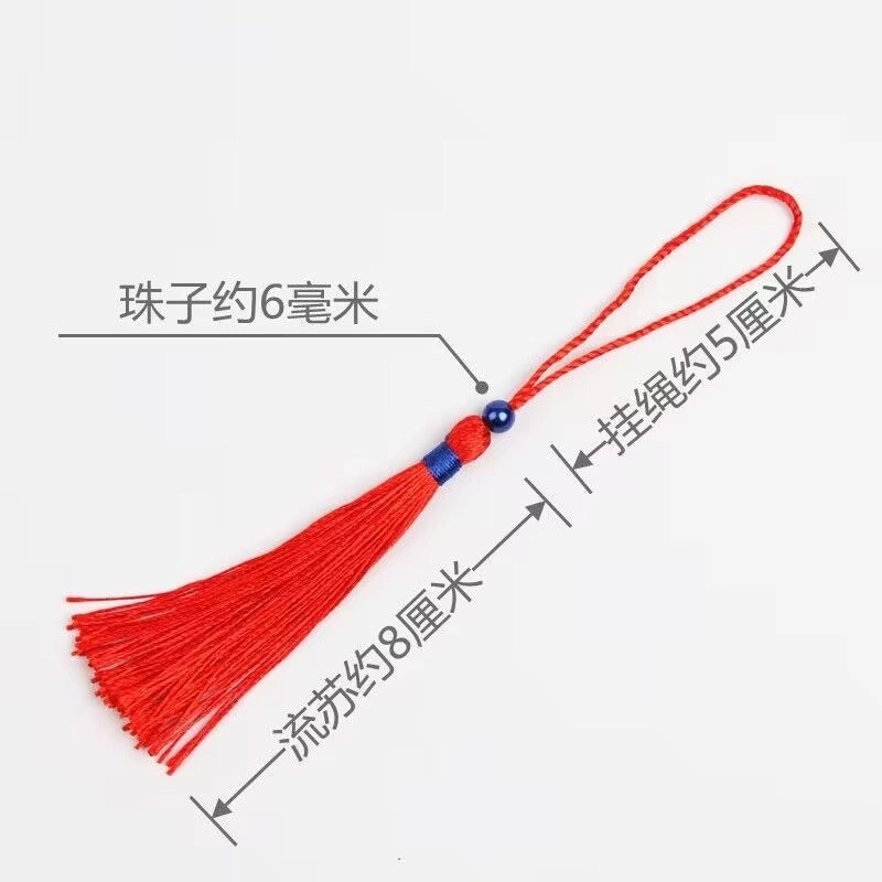Factory wholesale tassel tassels, red envelopes, lucky bags, pendants, fans, greeting card packaging, red envelopes, small tassel craftsmanship detail image 3