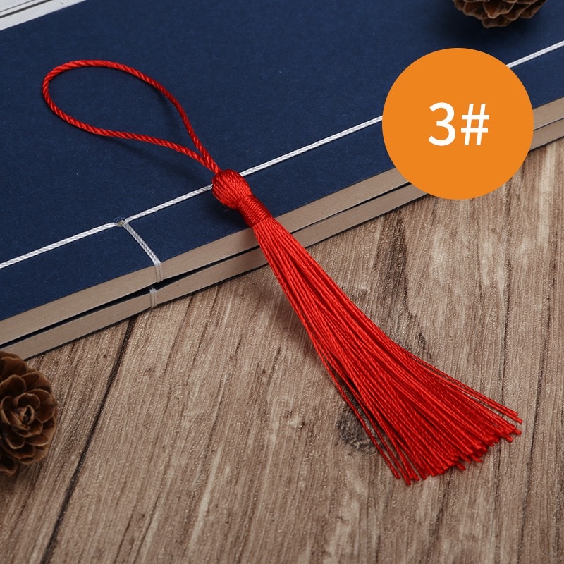 Tassel, small tassel, ancient-style pendant, bookmark, hair accessory, wedding candy box, tassel pendant, retro fan pendant, accessory pendant detail image 2