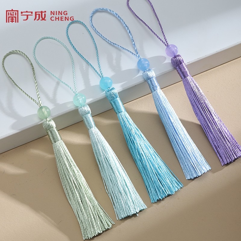 7CM tassel small tassel beaded ancient style retro bookmark tassel decoration pendant accessory pendant wholesale Specification image