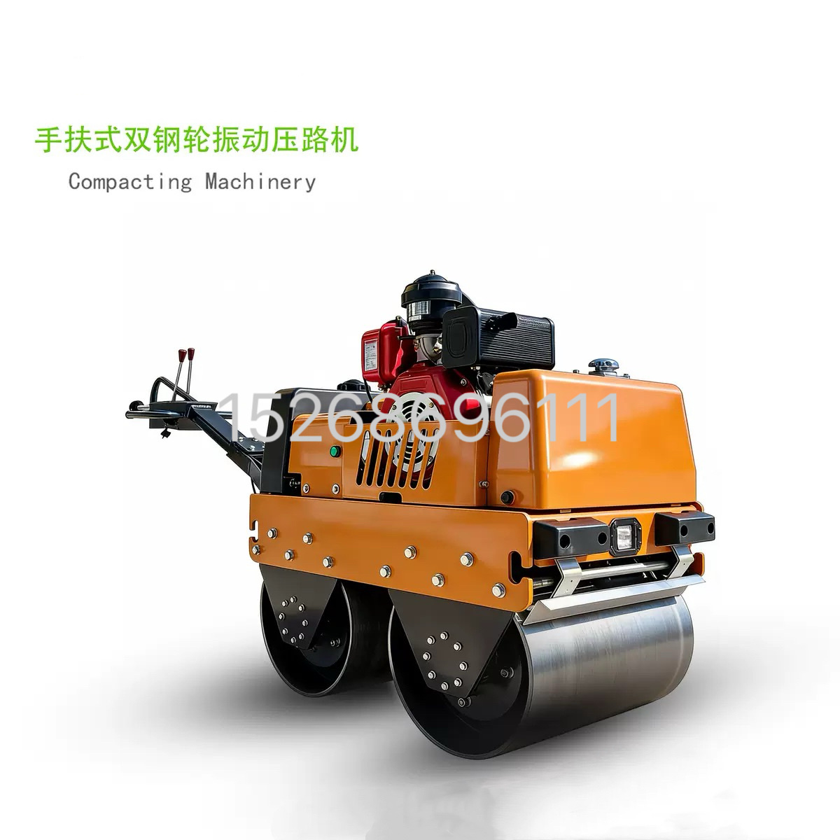 Miniature compaction double-roller vibrating asphalt single steel wheel hand-pushed soil, hand-guided small roller Application Scenario