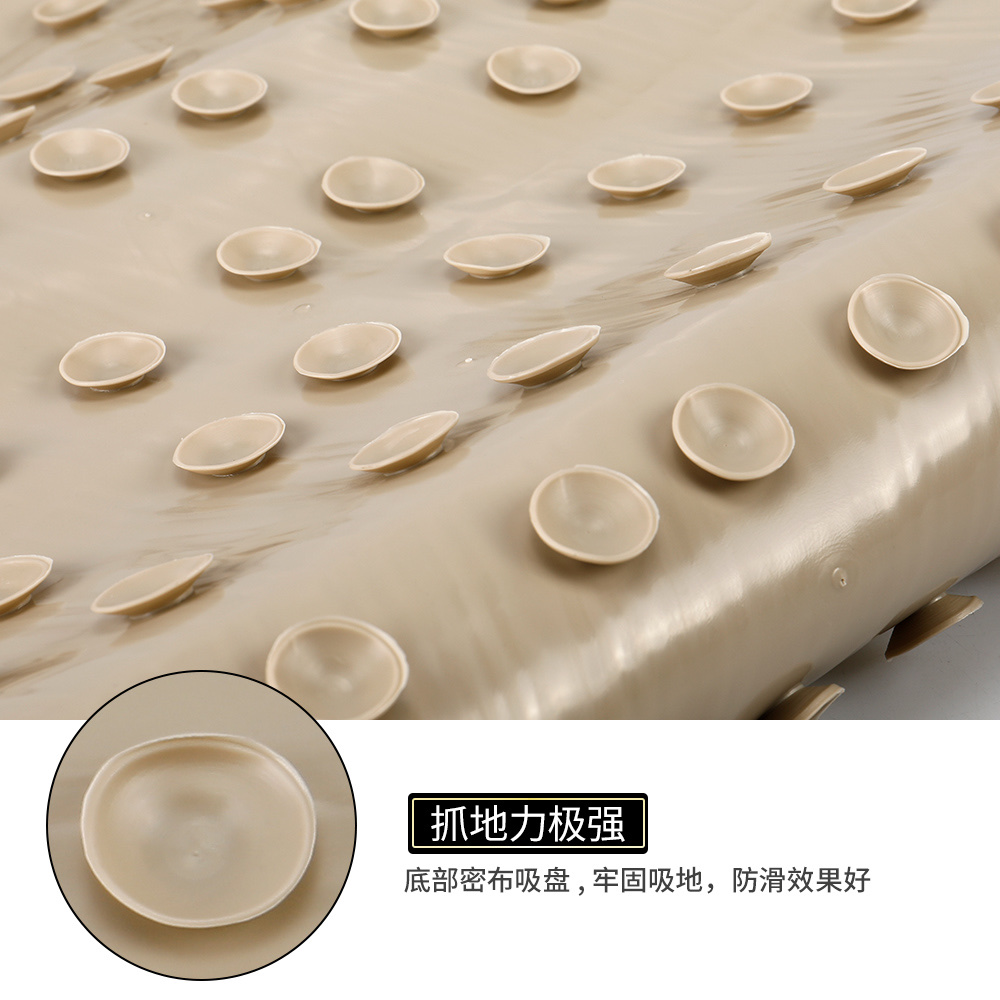67*37方形浴室防滑垫 强力吸盘TPR浴室垫防滑地垫浴垫浴缸垫 Specification drawing