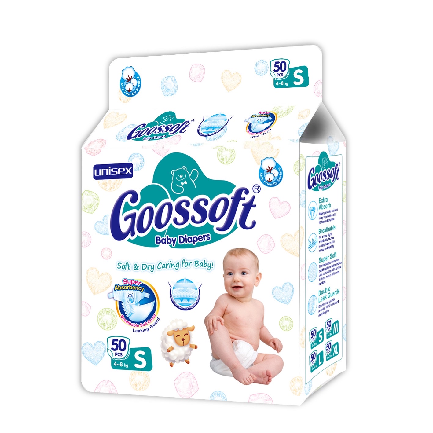 婴儿纸尿裤 baby DiapersGoossoft baby Diapers产品图