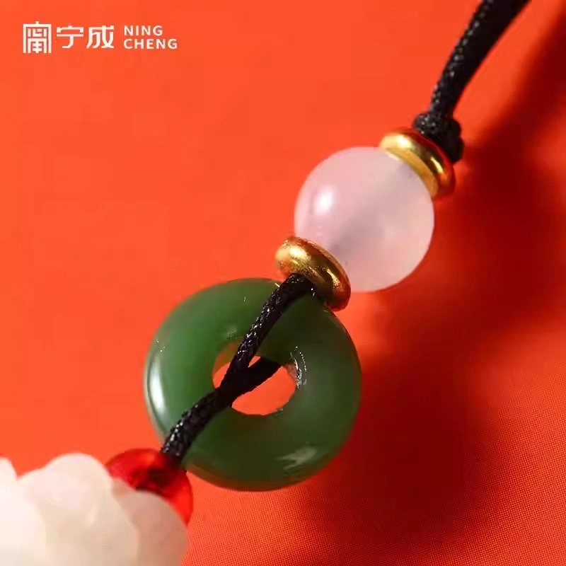 Bodhi lotus pendant, mobile phone pendant, comb, souvenir, key chain, couple, creative student, gift, tassel detail image 5