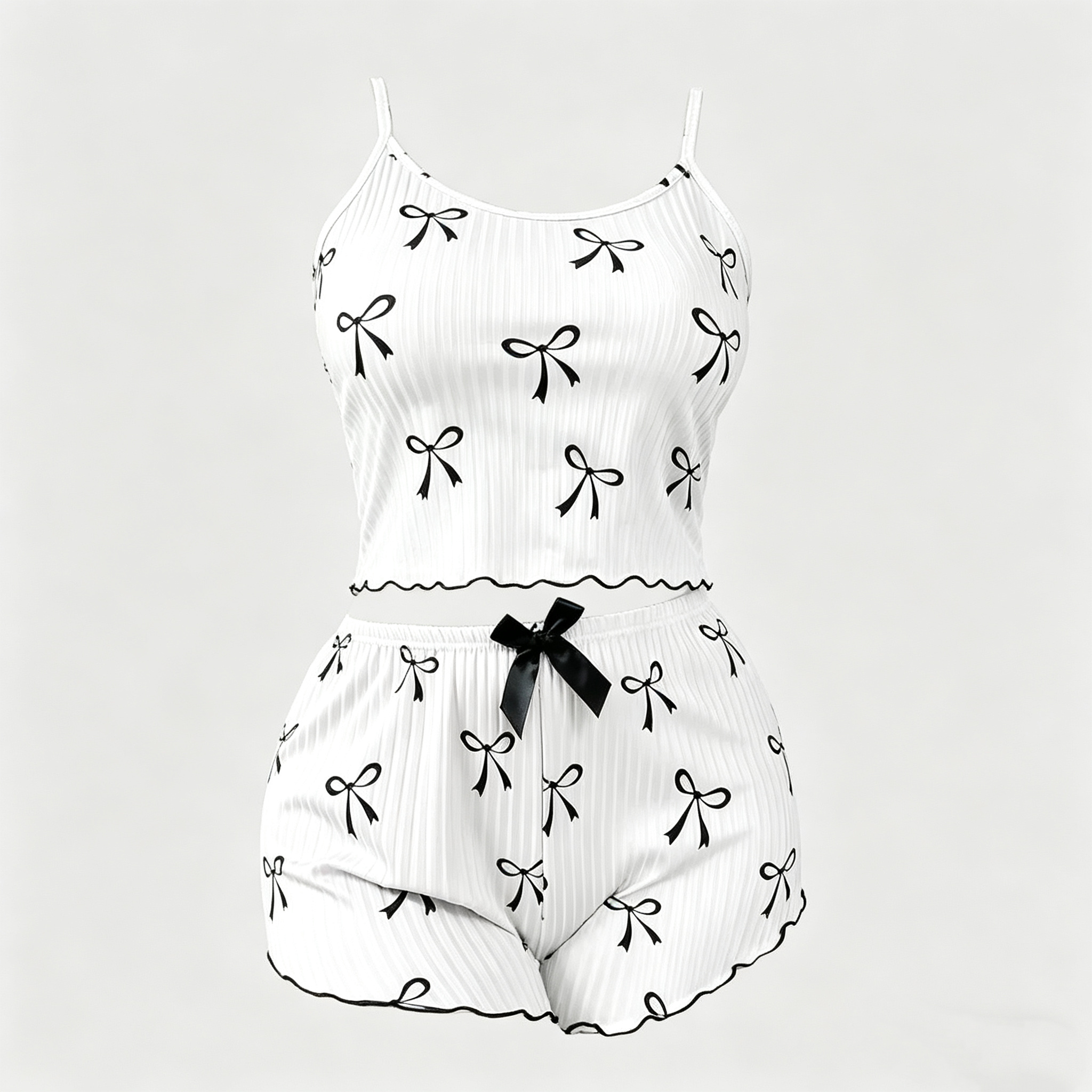 女士家居服实物图