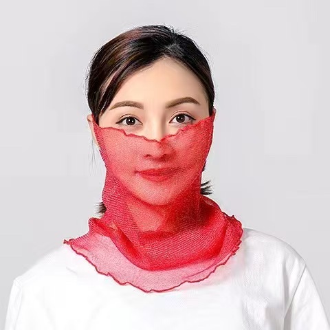 Summer sun protection masks, female neck protectors, popular neck protectors, ear-hanging veils, neck wraps, UV protection thin styles, trendy detail image 4