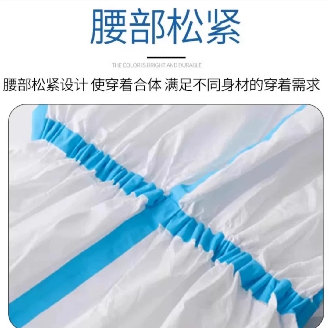 Disposable protective clothing, breathable isolation suit, thickened oil-proof and water-proof, aquaculture spray paint, full-body one-piece anti-droplet detail image 4
