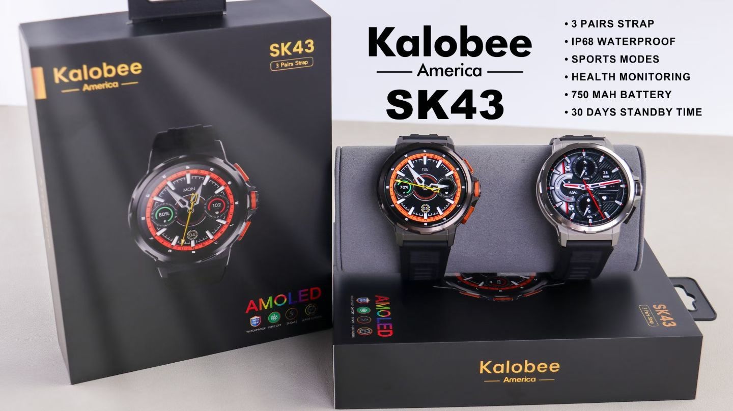 SK43 高品质 男款智能手表 接打电话 测心率 血氧 睡眠监测 运动监测 防水智能手表细节图