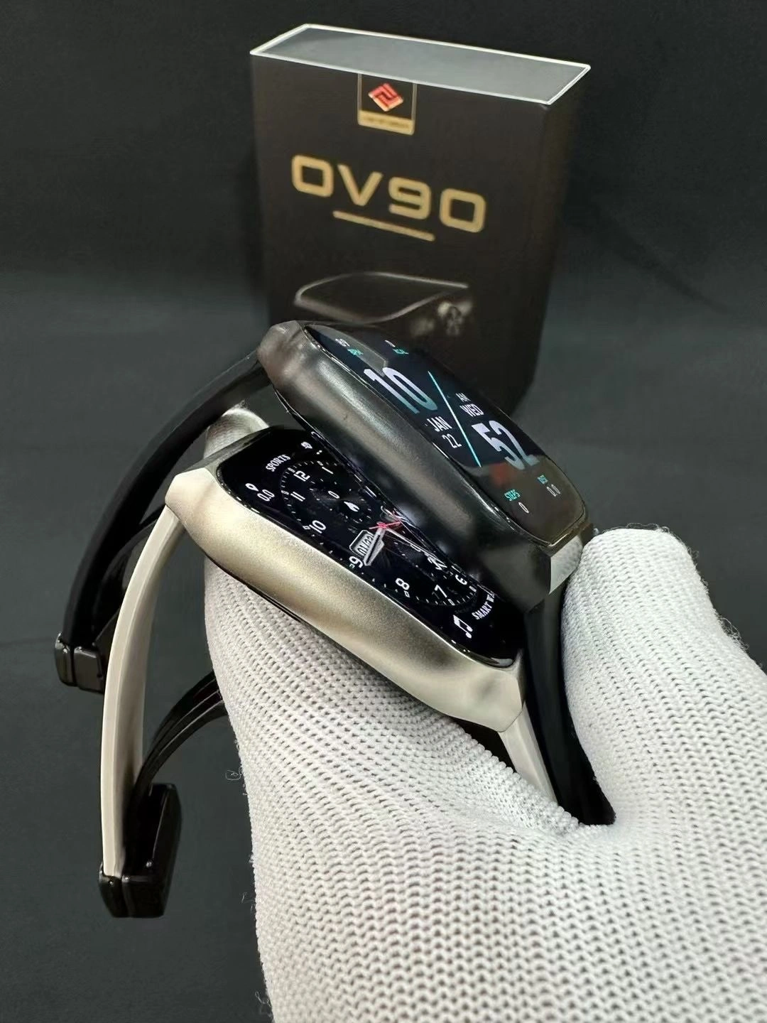The OV90 high-quality men's smartwatch is designed for making and receiving calls, measuring heart rate, blood oxygen levels, sleep monitoring, and sports monitoring. It is a waterproof smartwatch detail image 5