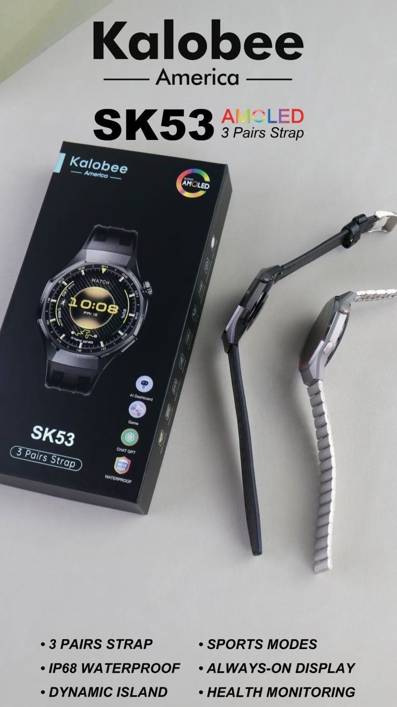 SK53  高品质 男款智能手表 接打电话 测心率 血氧 睡眠监测 运动监测 防水智能手表详情图6