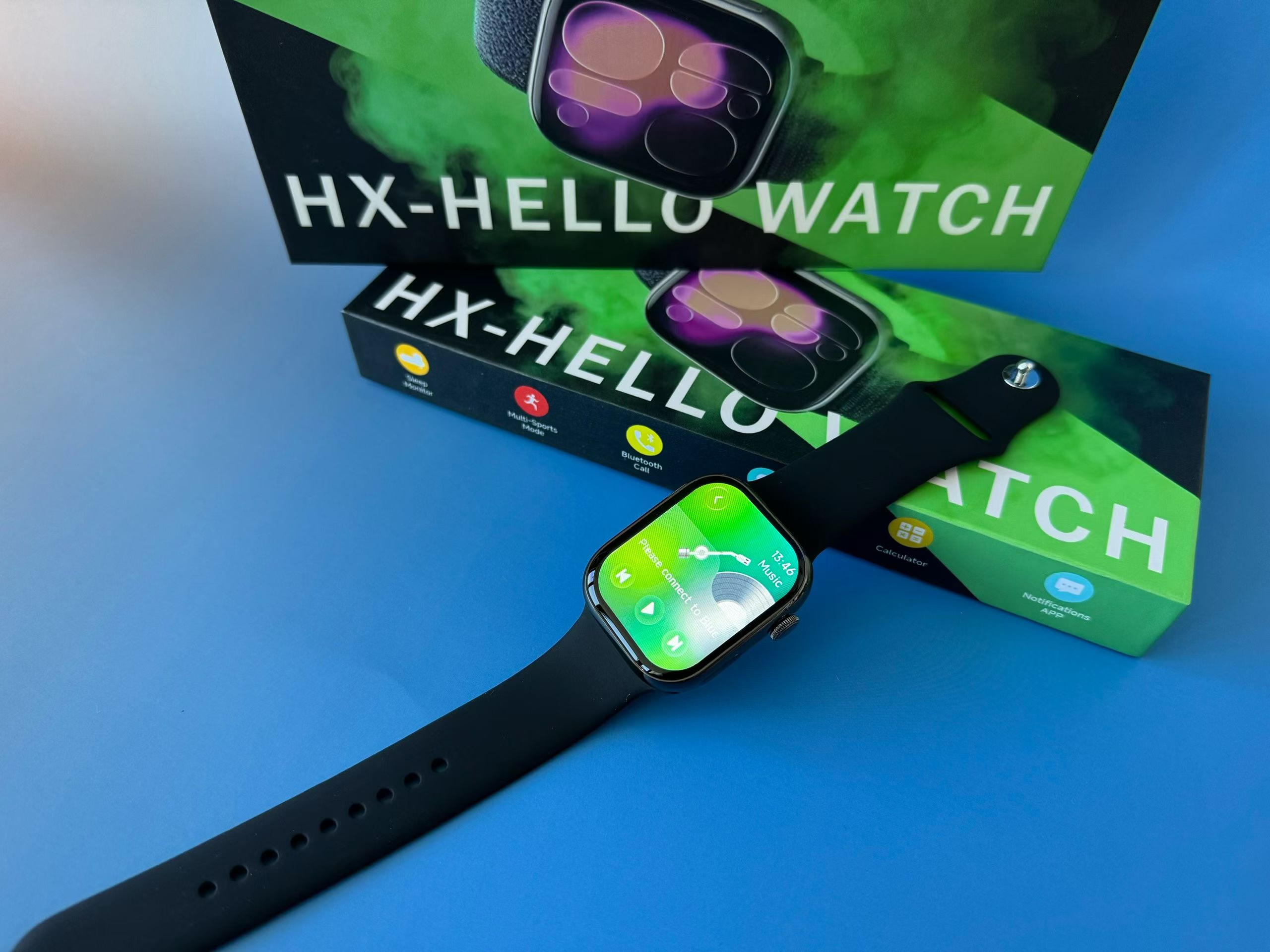The HX-S11 high-quality smartwatch for both men and women is designed to make and receive calls, measure heart rate, blood oxygen levels, monitor sleep and exercise, and is waterproof detail image 6