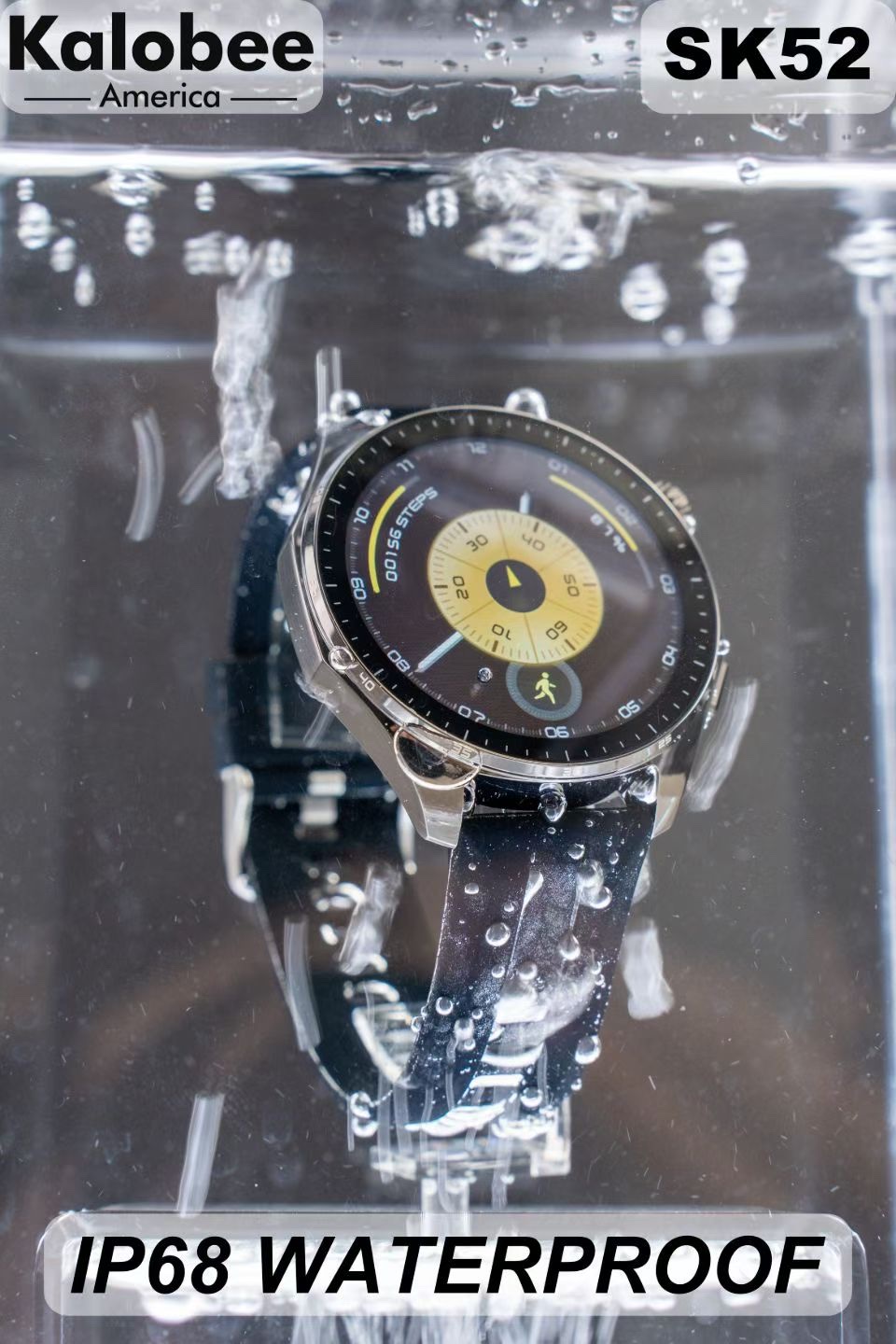 SK52 high-quality men's smartwatch for making and receiving calls, heart rate, blood oxygen, sleep monitoring, sports monitoring, waterproof smartwatch Item Picture