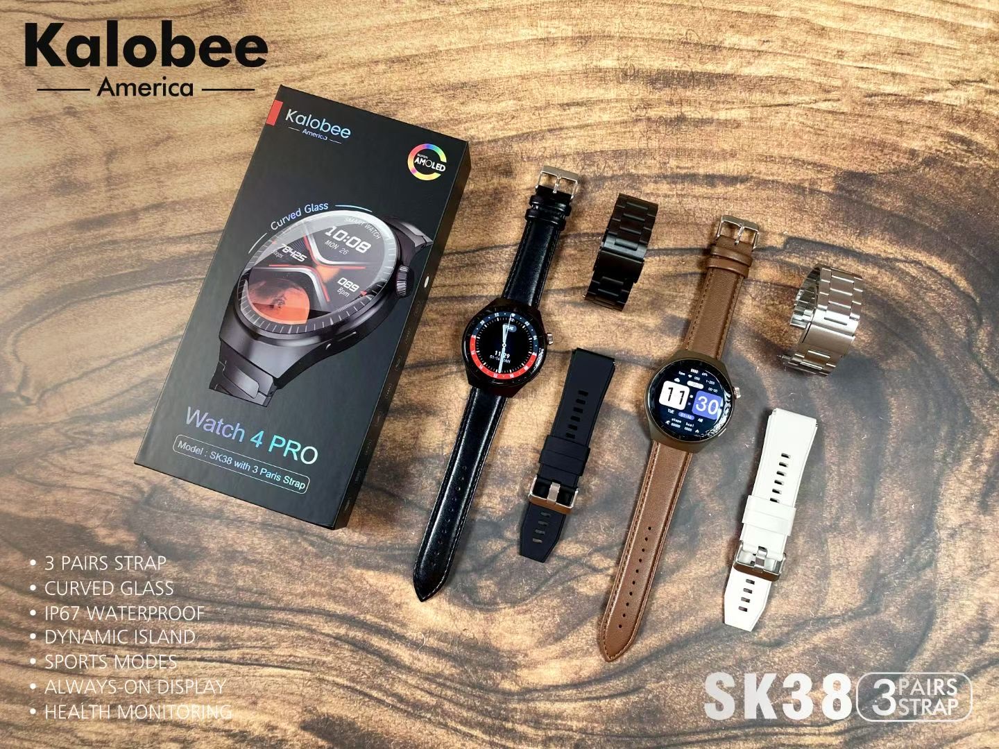 The SK38 high-quality men's smartwatch is designed for making and receiving calls, measuring heart rate, blood oxygen, sleep monitoring, and sports monitoring. It is a waterproof smartwatch detail image 2