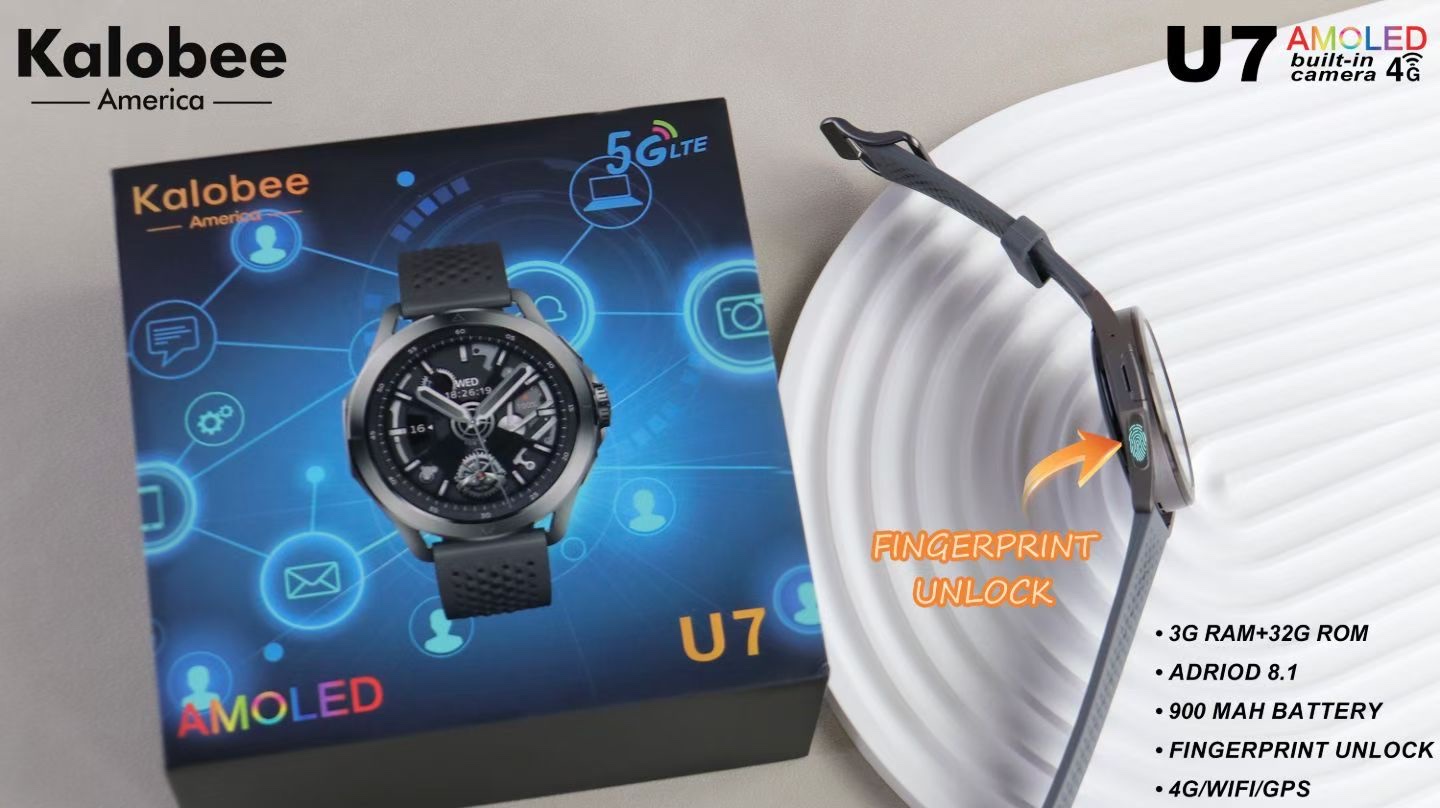 U7 high-quality SIM card-inserting men's smartwatch, capable of making and receiving calls, measuring heart rate, blood oxygen, sleep monitoring, and sports monitoring, waterproof smartwatch Item Picture
