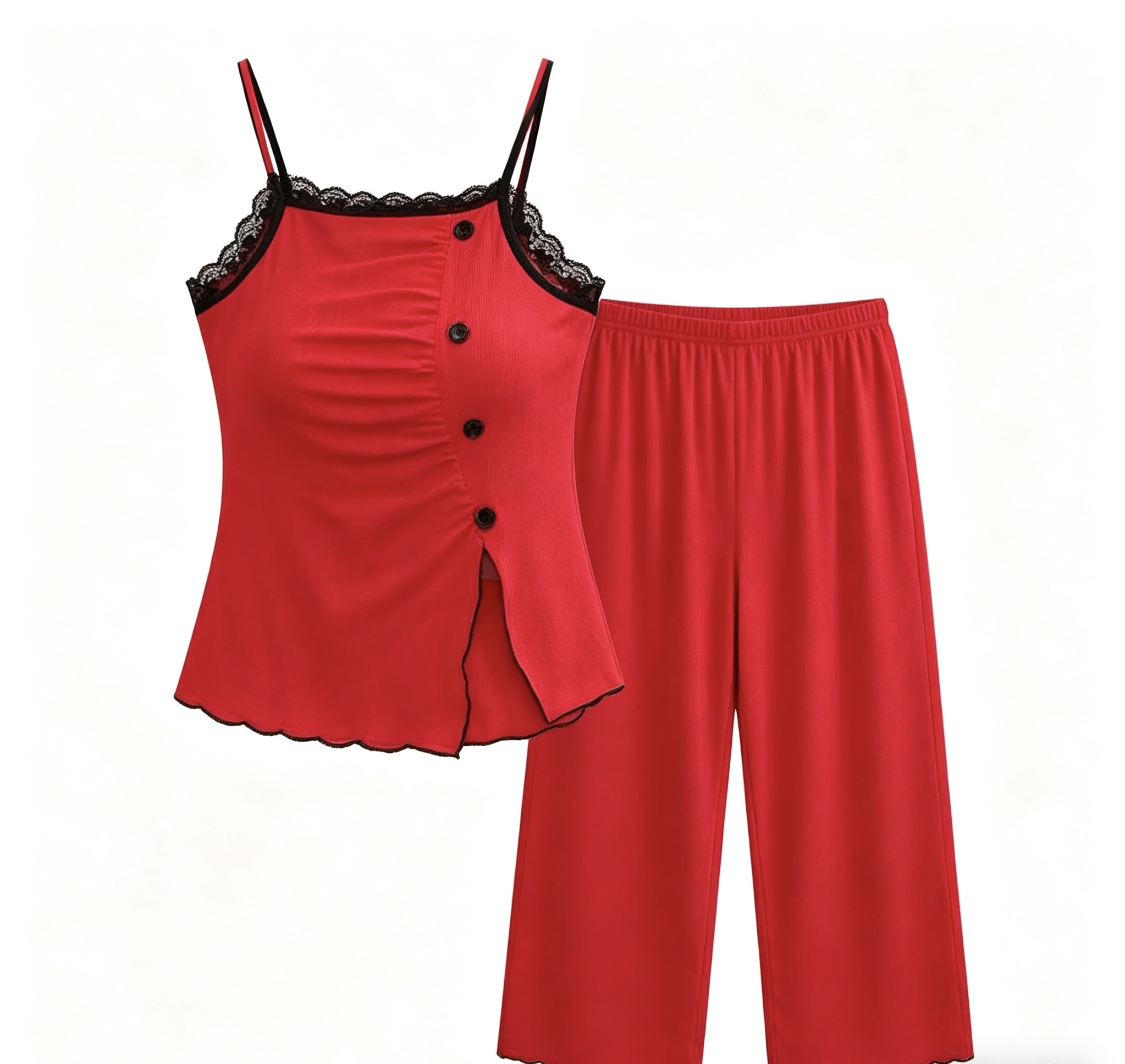 The new summer women's pajamas are sexy and can be worn outside as a home outfit details Picture
