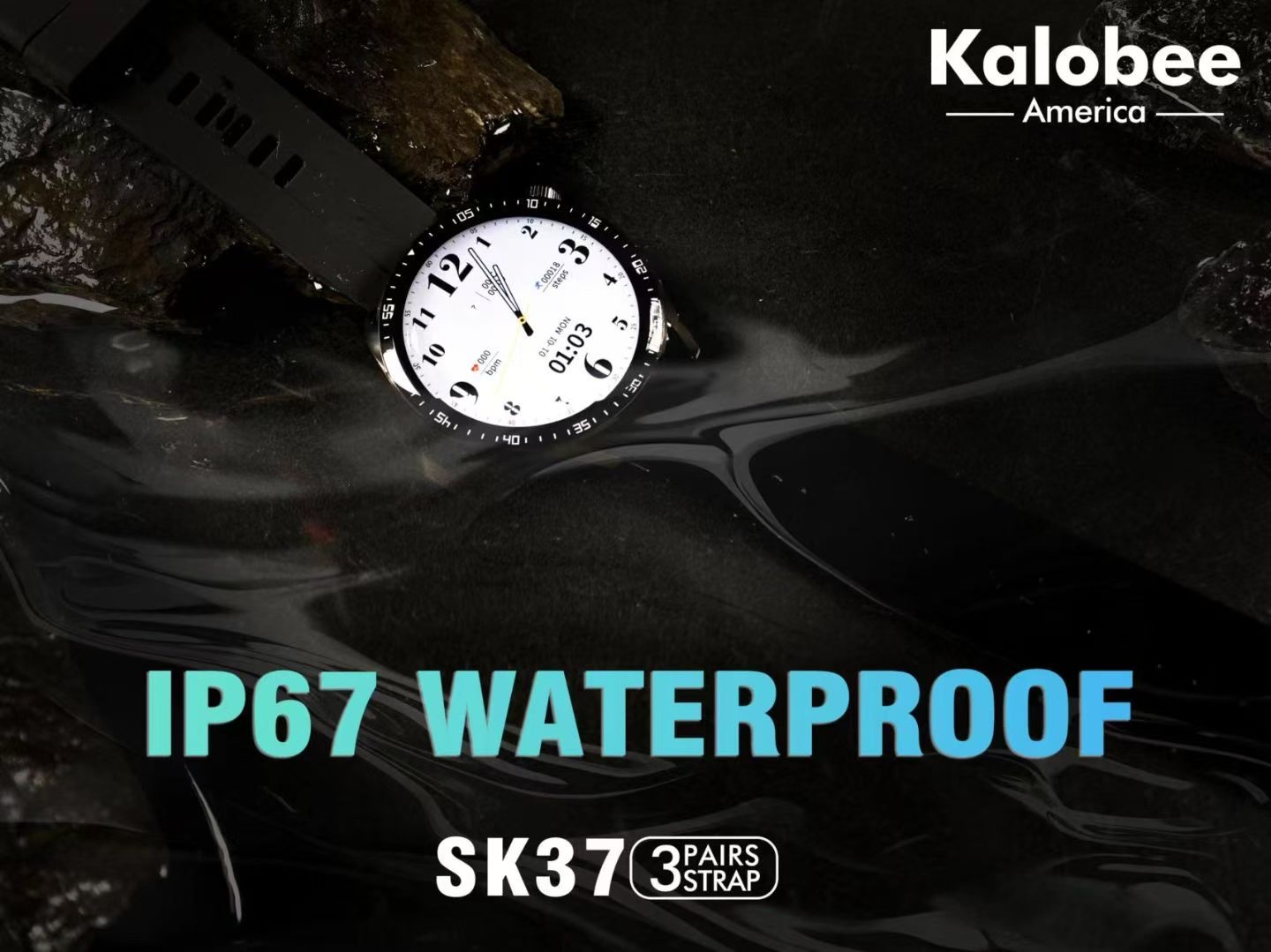 SK37 high-quality men's smartwatch for making and receiving calls, heart rate, blood oxygen, sleep monitoring, sports monitoring, waterproof smartwatch detail image 6