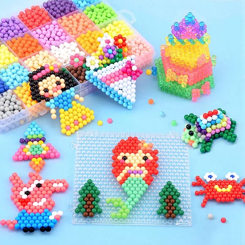 Water Mist Bead-making Creative Puzzle children's educational toy, Magical Water Mist Magic Bead Bead-making Water glue Handmade diy Creative magic Bead Educational Puzzle children's toy details Picture