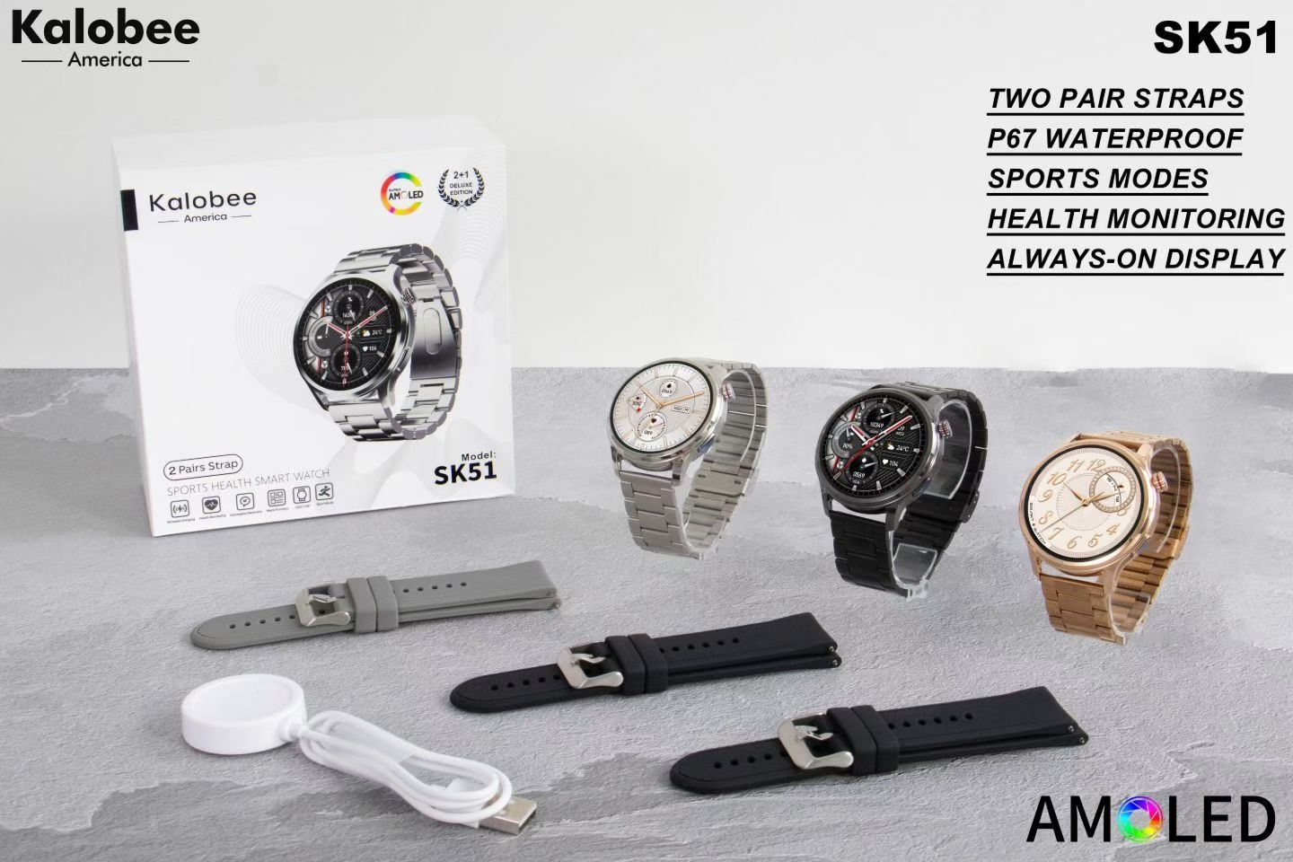 SK51 high-quality men's smartwatch for making and receiving calls, heart rate, blood oxygen, sleep monitoring, sports monitoring, waterproof smartwatch detail image 5