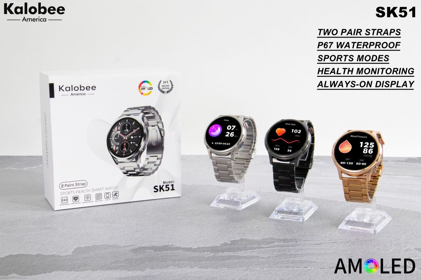 SK51 high-quality men's smartwatch for making and receiving calls, heart rate, blood oxygen, sleep monitoring, sports monitoring, waterproof smartwatch detail image 6