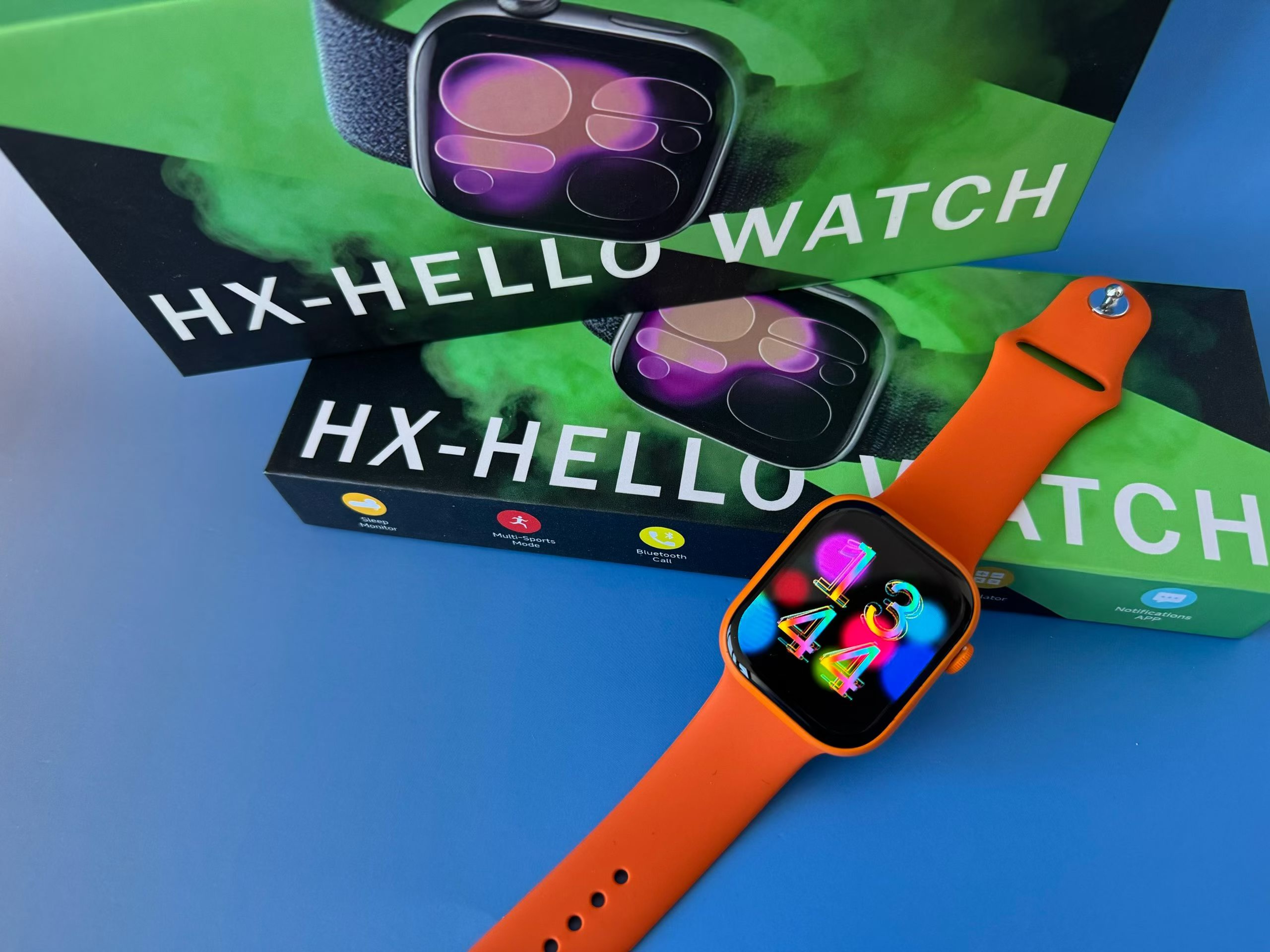 The HX-S11 high-quality smartwatch for both men and women is designed to make and receive calls, measure heart rate, blood oxygen levels, monitor sleep and exercise, and is waterproof Specification image