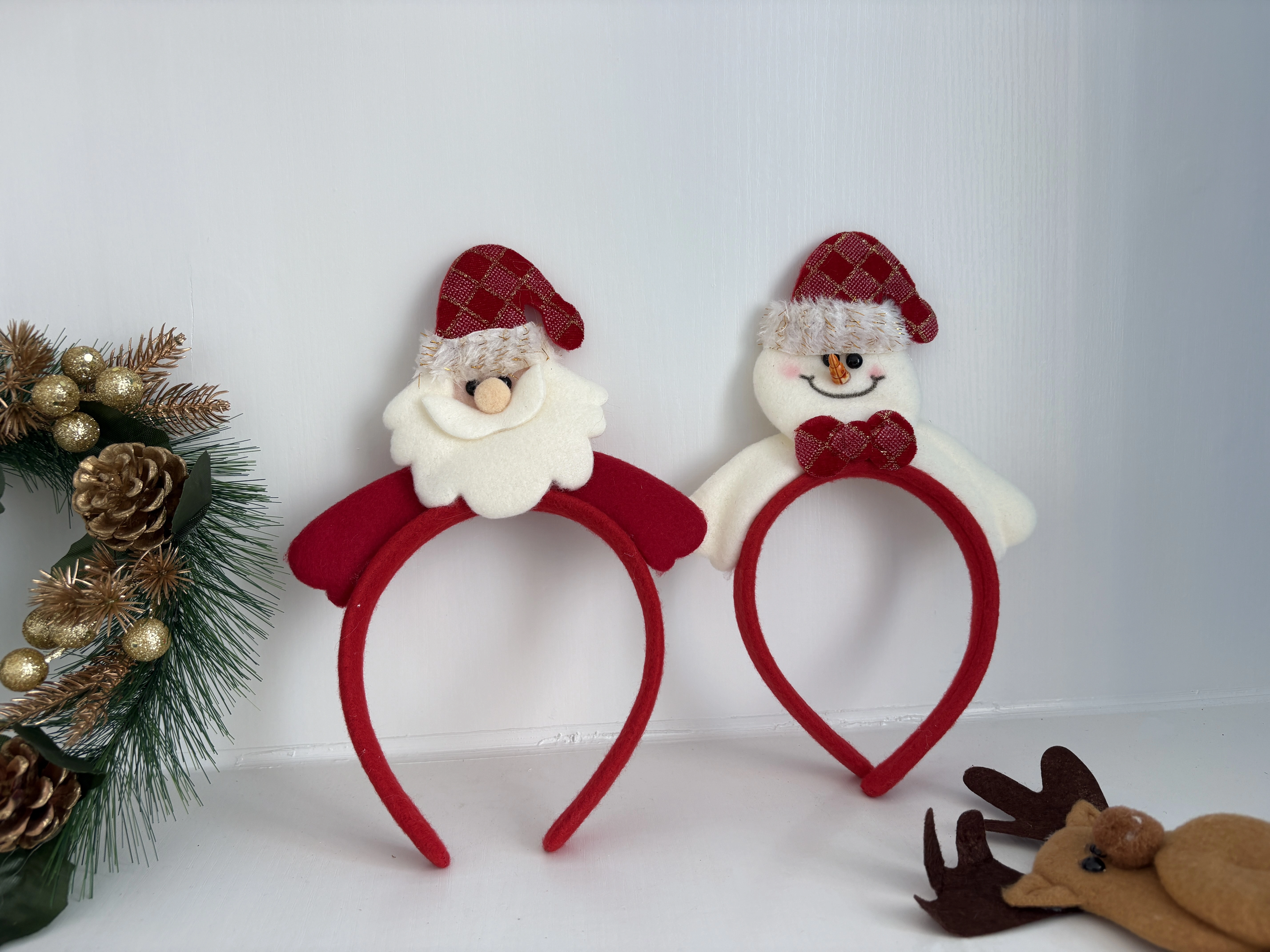 New Christmas decorations: Christmas headbands, Santa Claus hairbands, and Christmas party atmosphere decoration items detail image 2
