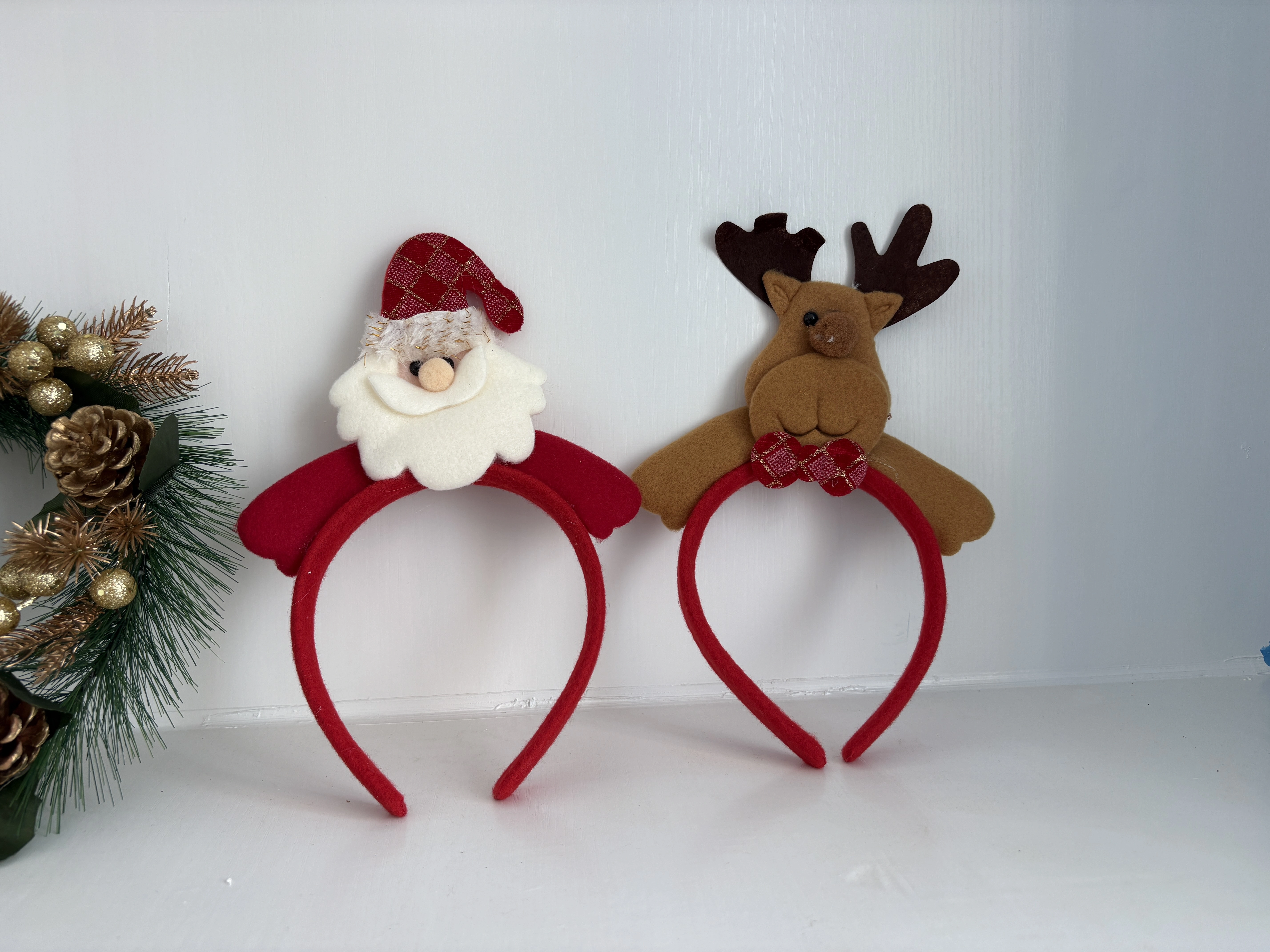 New Christmas decorations: Christmas headbands, Santa Claus hairbands, and Christmas party atmosphere decoration items detail image 3