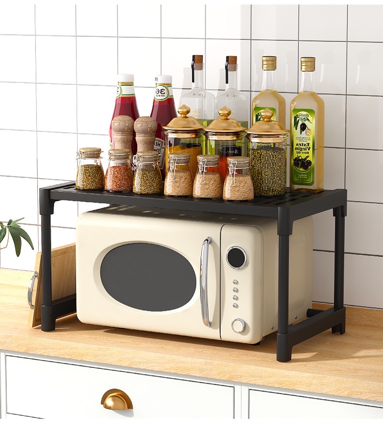 Simple multi-purpose microwave oven shelf, multi-functional storage rack, kitchen layer rack, multi-layer storage and organization rack