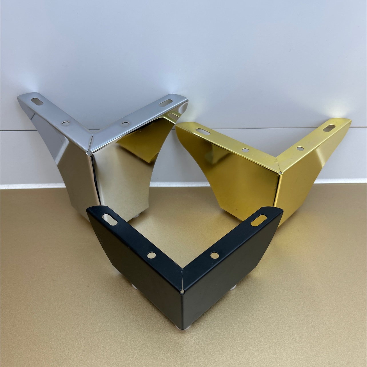 北欧家具五金脚L型二合一金属沙发脚床头柜脚茶几脚电视柜脚供应 家具五金