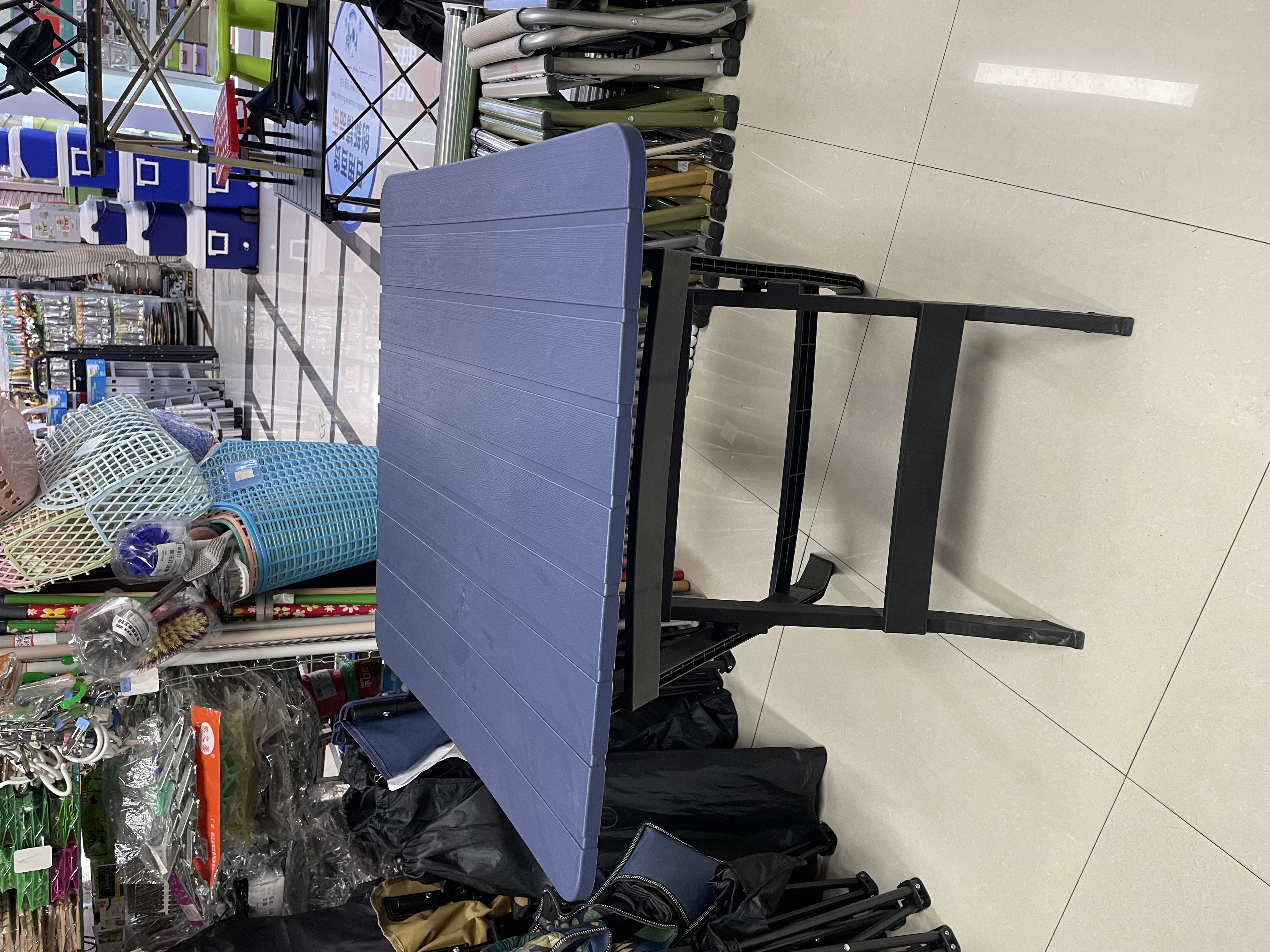 塑料折叠桌子手提桌战术桌蛋卷桌克米特椅产品图