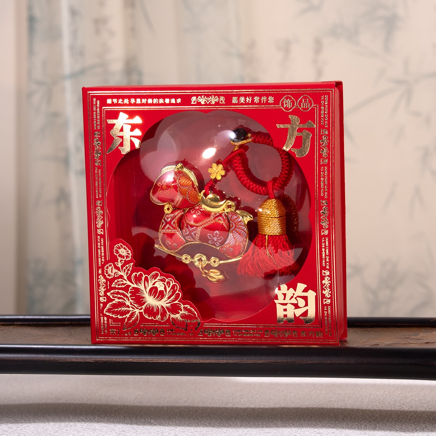 Cultural and creative Little horse sachet, money is coming soon. Intangible cultural heritage Song Jin Little Horse pendant bag, double-sided Horse Year sachet, peace Item Picture