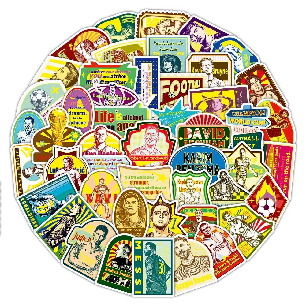 Creative Country stickers, gilded special paper, mobile phone stickers, luggage stickers, football stickers