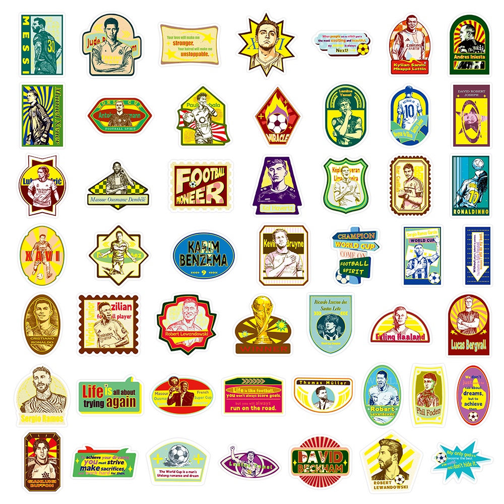 Creative Country stickers, gilded special paper, mobile phone stickers, luggage stickers, football stickers Specification image