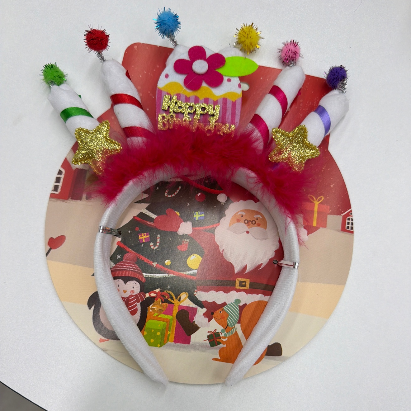 生日蜡烛羽毛发箍 full figure