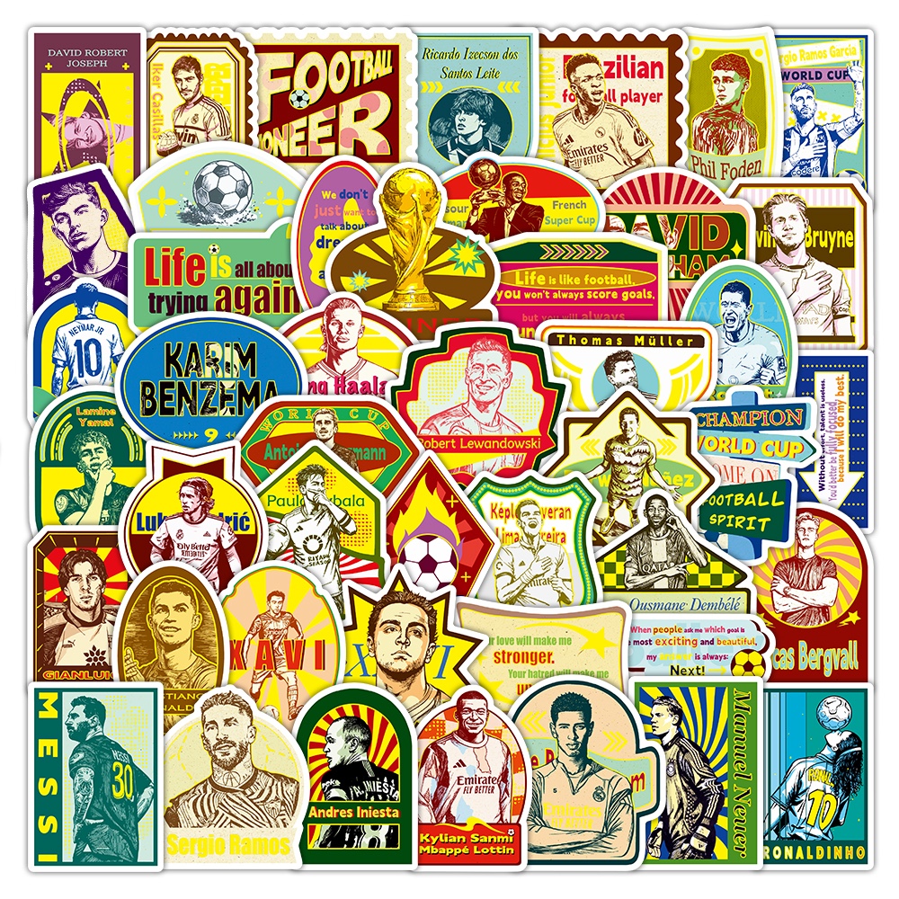 Creative Country stickers, gilded special paper, mobile phone stickers, luggage stickers, football stickers details Picture