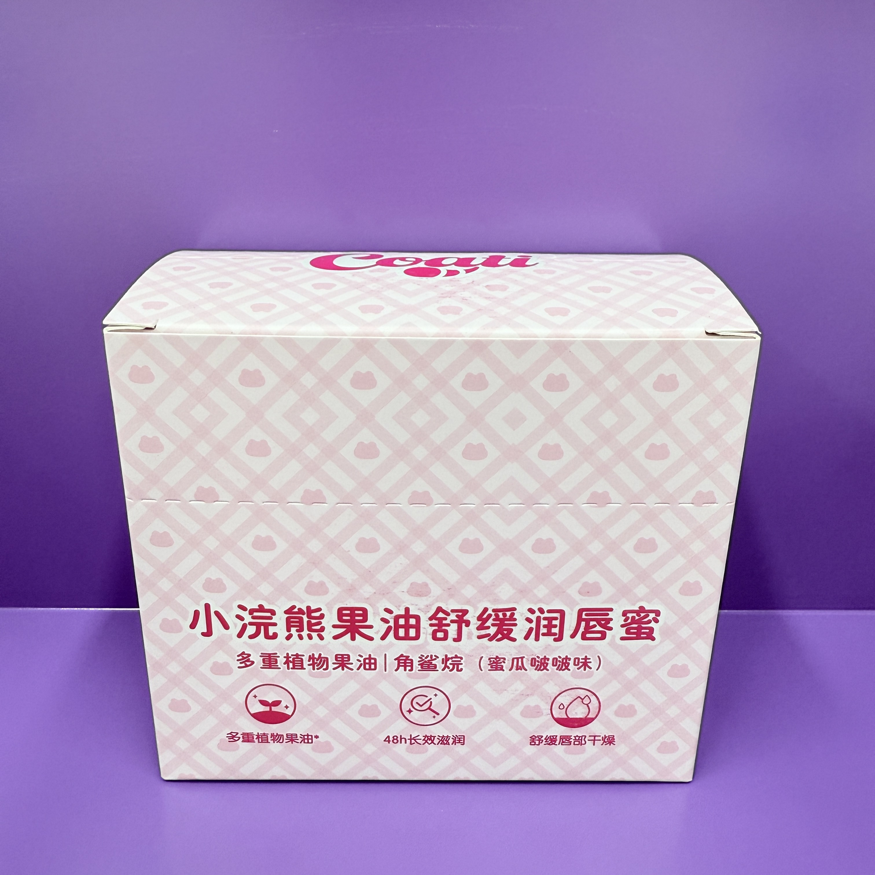 Coati/ Little Raccoon Fruit Oil Soothing Lip Balm provides 48-hour long-lasting moisturizing and soothing effects for dry lips Specification drawing