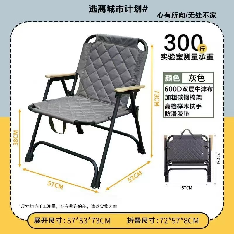 The green folding chair is a portable and lightweight outdoor picnic and leisure seat Application Scenario