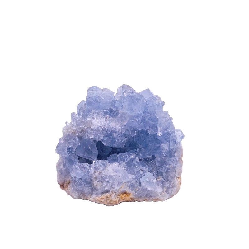 Natural crystal blue crystal cluster blocks, celestite rough stone mineral specimens, home crystal stone fragrance details Picture
