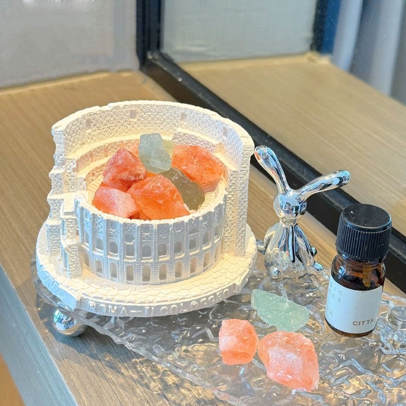 扩香石香薰卧室内持久家用房间摆件晶石礼物小众高级精油无火香氛 白底实物图